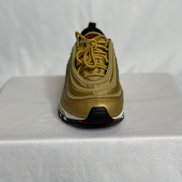 SZ 7 AIR MAX 97 OG QUICK-STRIKE GS 'METALLIC GOLD' 2017 QUICK SHIPPING!!! EASY!! - Picture 5 of 14